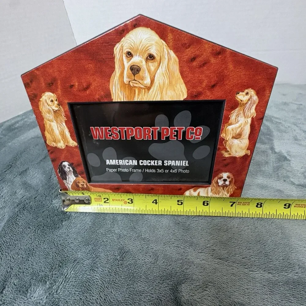 'American Cocker Spaniel' Paper Picture Frame 3 x 5 or 4 x 6 By Westport Pet NEW